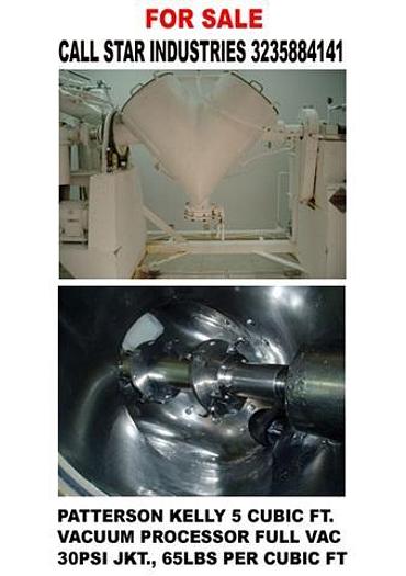 Used Patterson-Kelley 5 c.f. S.S. V-blender