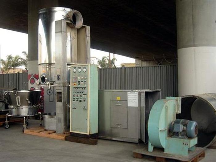 Used Aeromatic S-6 Fluid Bed Spray Granulator