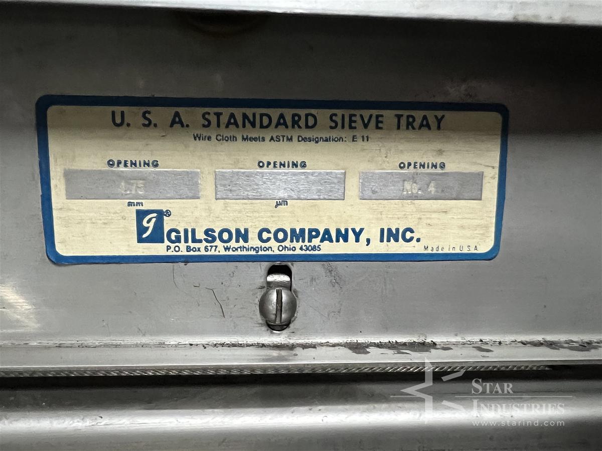 Used Gibson Company Standard Sieve Tray