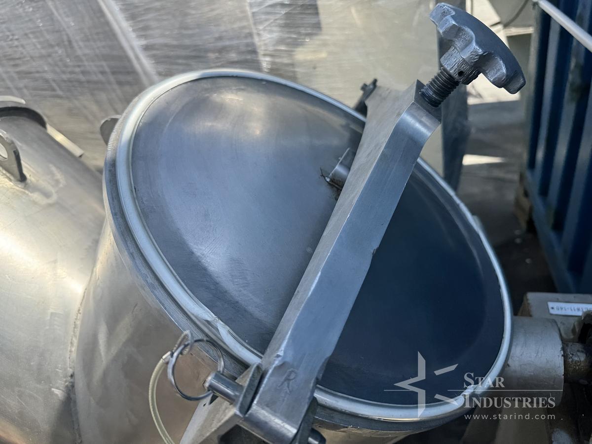 Used 2 c.f. S.S. Patterson-Kelley V-blender/Twin Shell Mixer
