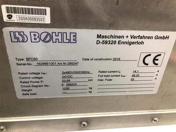 Used Bohle Model BFC-50 Tablet Coating System