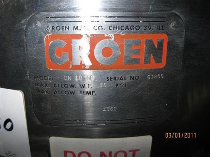 Used Groen DN10SP, 10 Gallon Jacketed Kettle