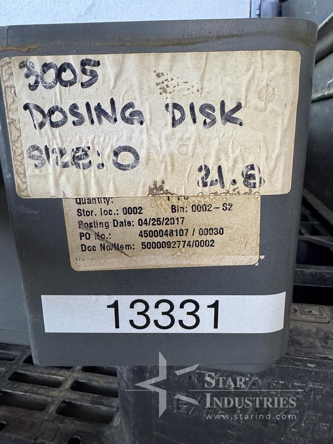 Used Bosch Dosing Discs 3005, Size 0, 21.8mm