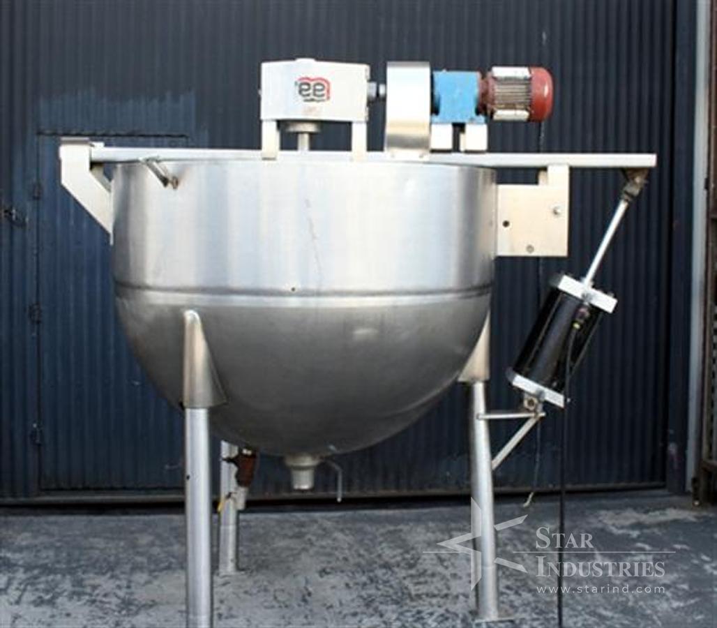 Used 250 gallon Lee Swept Jacketed Kettle