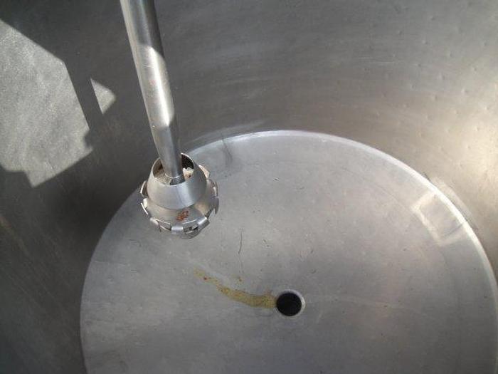 Used 170 gallon Will-Flow s.s. jacketed Tank w/ Scott 25hp Turbon Disperser
