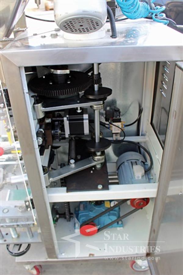 Used Vertical Labeler w/ Date Coder, Automatic Packing Machines Model DCP-240