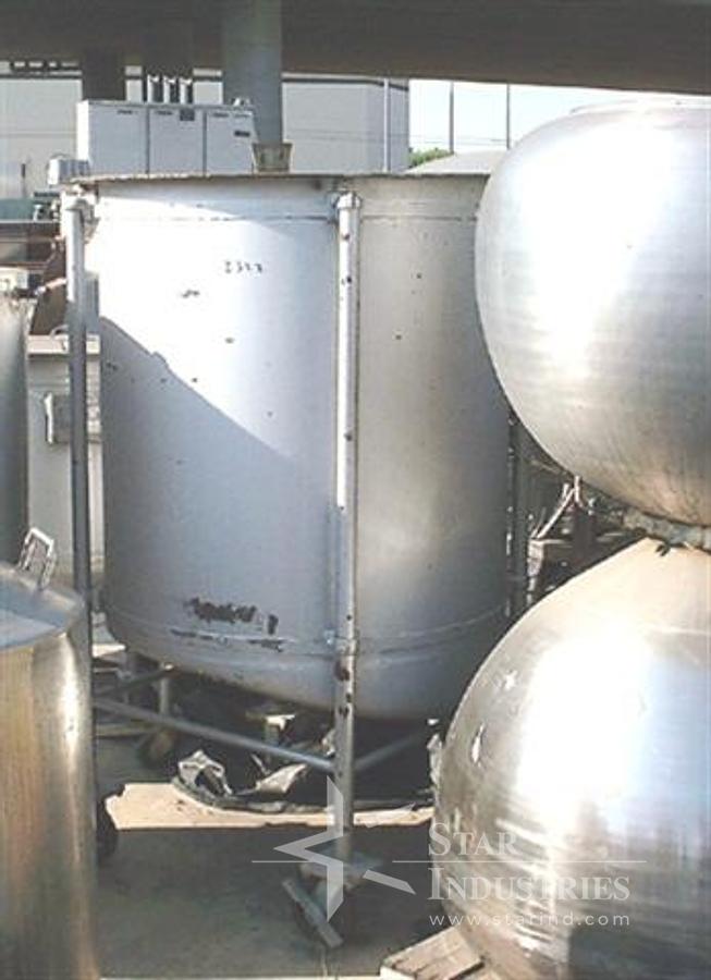 Used 100 gallon C.E. Howard s.s. Tank with cover & mixer