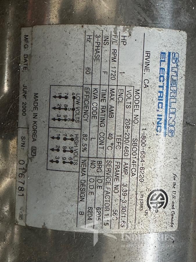 Used Silverson 1 h.p. Mixer & Baldor Controller