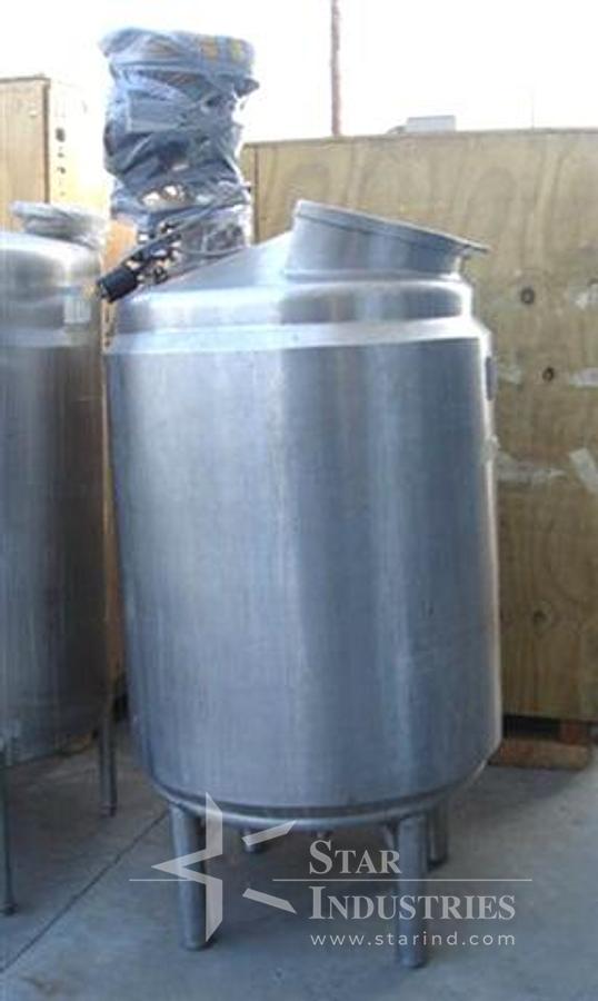 Used 700 liter 316 ss Tank w/ Agitator