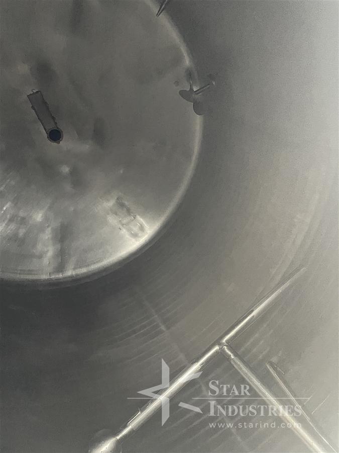 Used 3,700 gallon Insulated S.S. Tank, 98'' Dia. x 94'' Tall