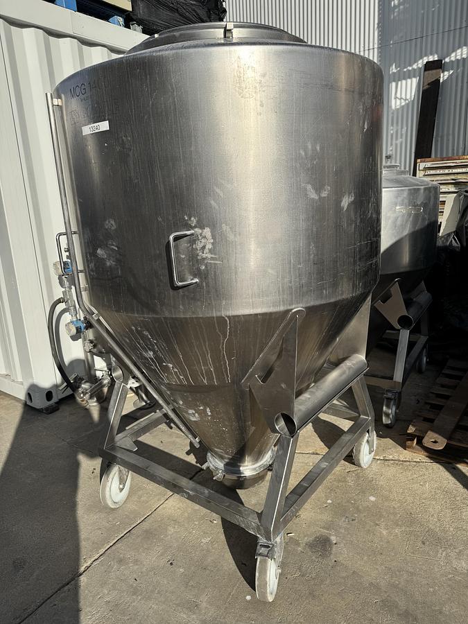 Used Bohle Bin, Stainless Steel