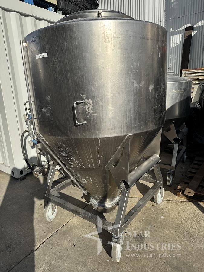 Used Bohle Bin, Stainless Steel