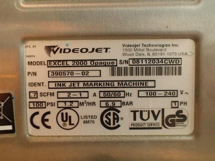Used Video Jet Model 2000