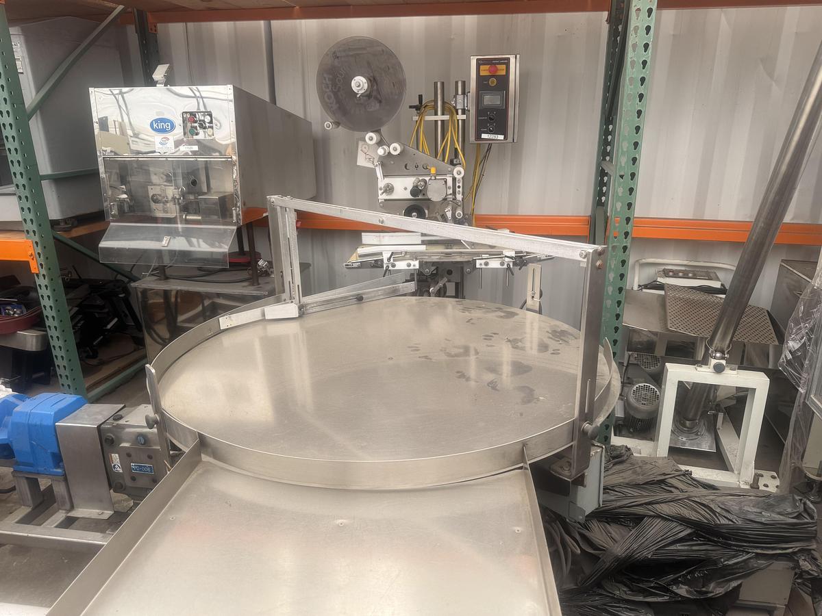 Used 48'' KapsAll variable speed S.S. Accumulation Table