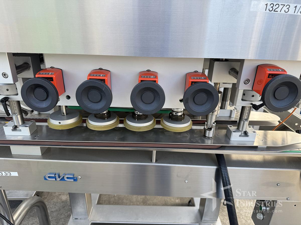 Used CVC 8-spindle Capper w/ Elevator & Conveyor