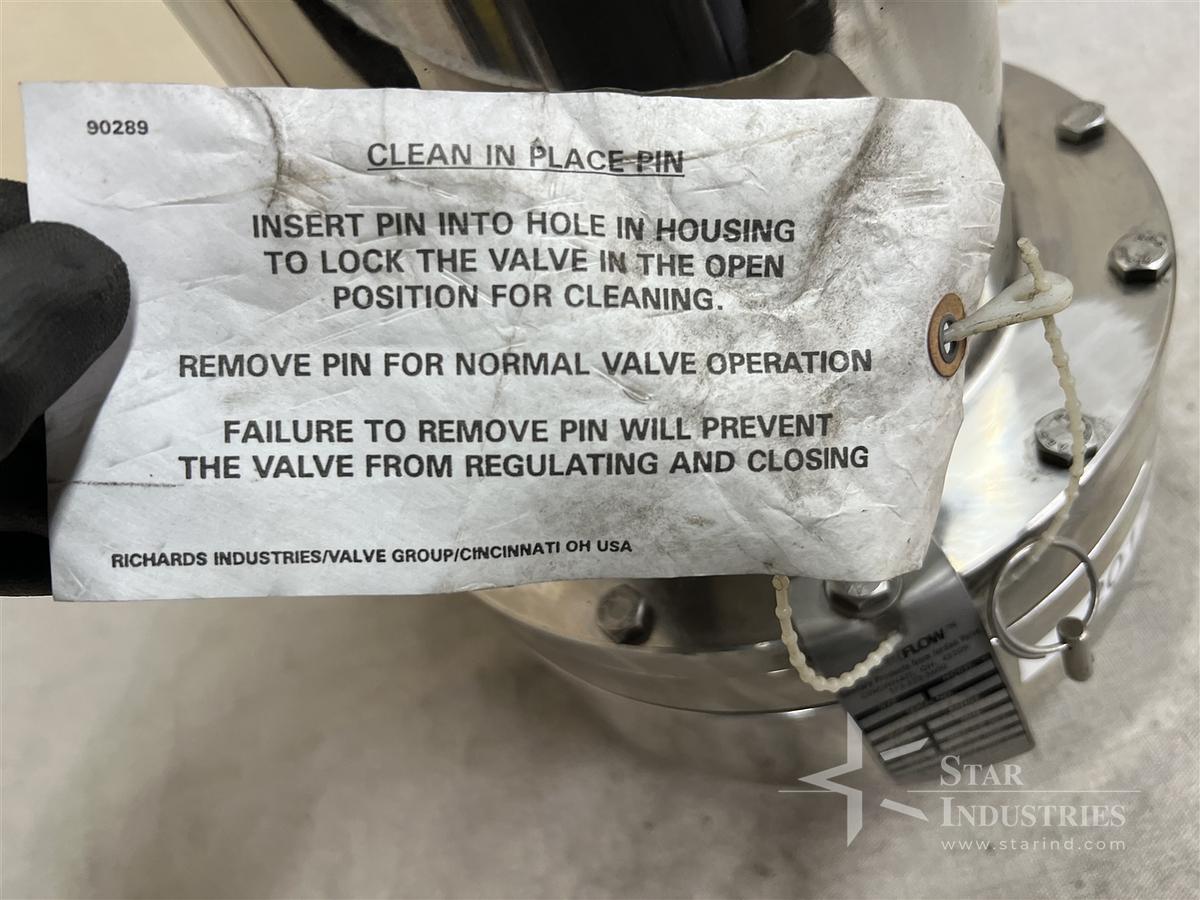 Used Steriflow Stainless Steel Pressure Reducing Valve