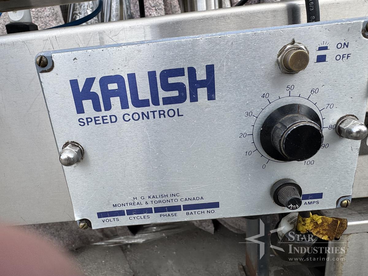 Used Stainless Steel Conveyor w/ Lane Diverter