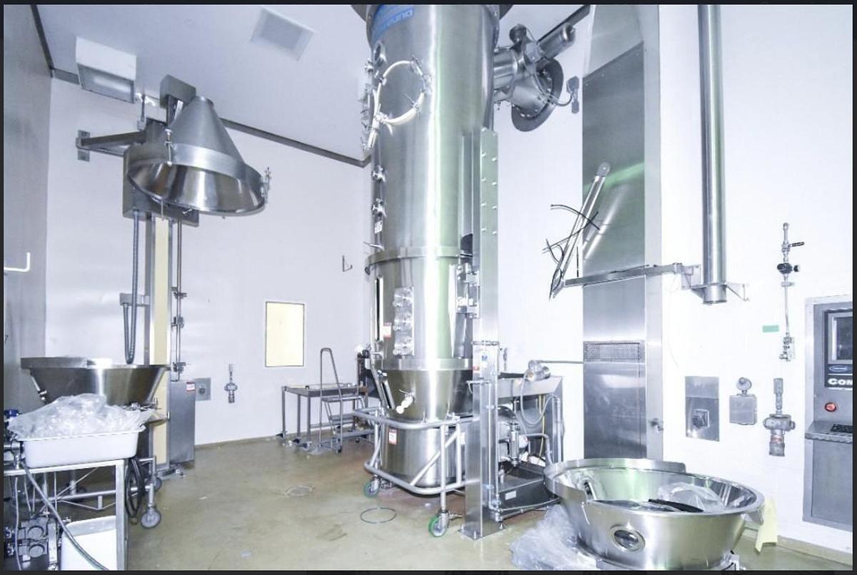 Used Vector Freund Flo Coater System FL-3N-120 Fluid Bed Dryer