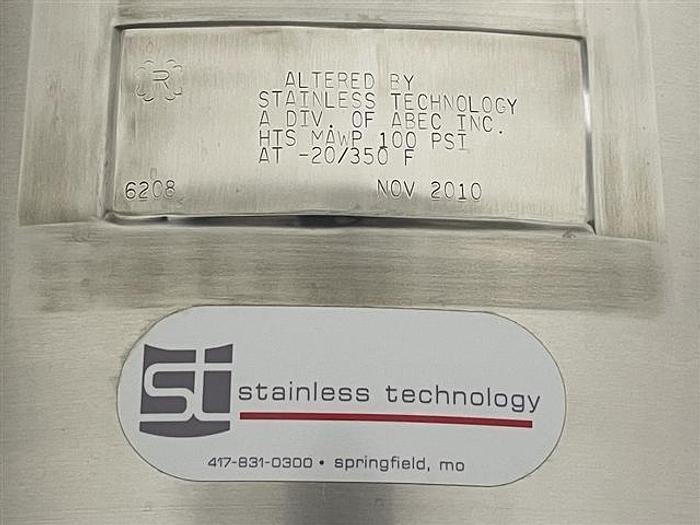 Used 120 liter Stainless Technology reactor, 316L