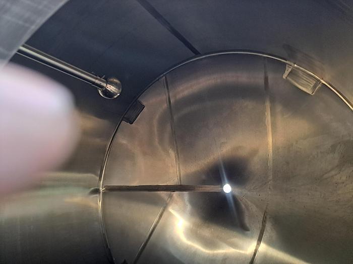 Used Tank, 4,500-Gallon, 316 Stainless Steel, JV Northwest, Cone Bottom