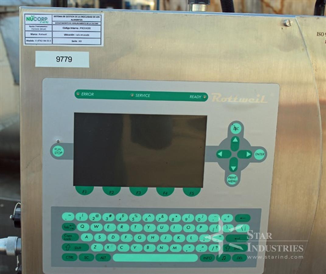 Used Rottweil Label Coder/Printer Model E-Jet 62.5-55-D
