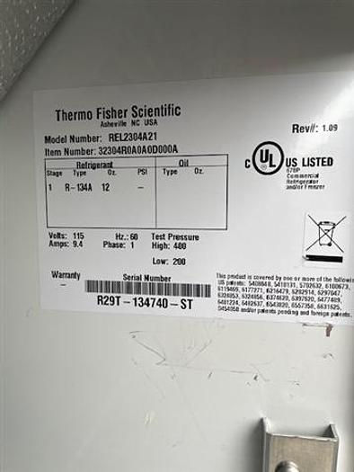 Used Revco Thermo Scientific Refrigerator