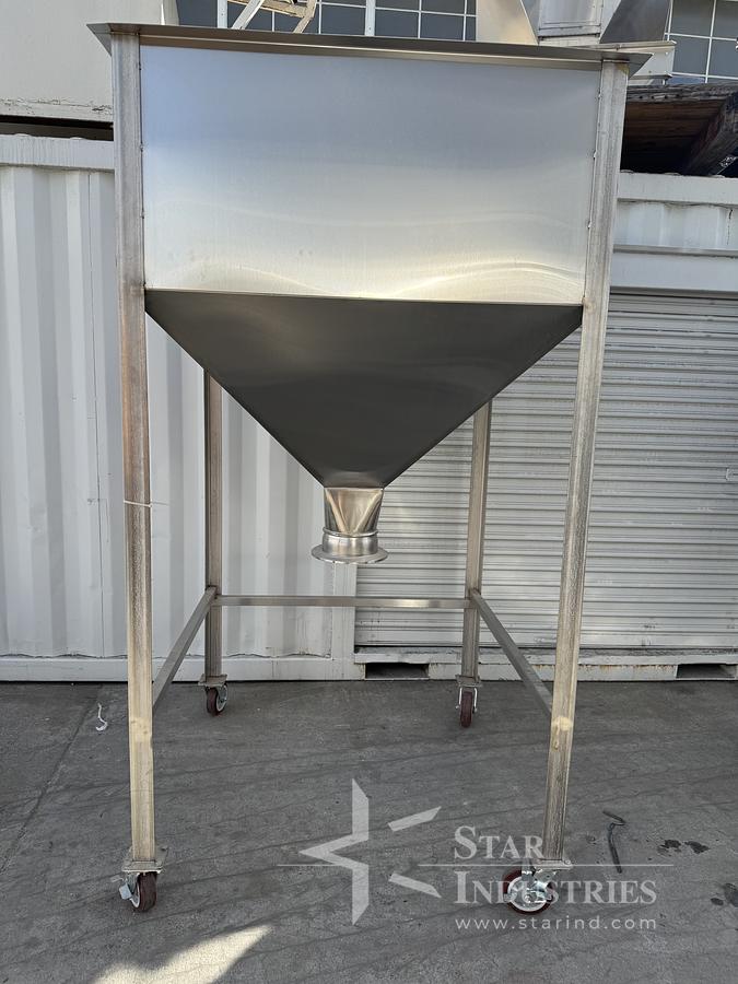 Used Stainless Steel Tank, on casters