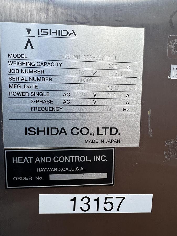 Used Ashida Check Weigher