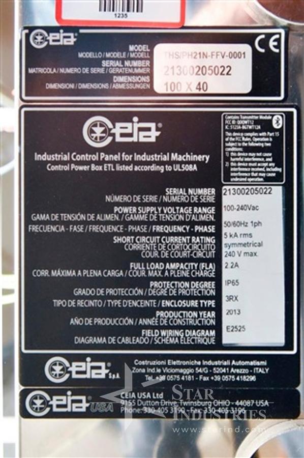 Used CEIA Model THS/PH21N Pour-thru Metal Detector