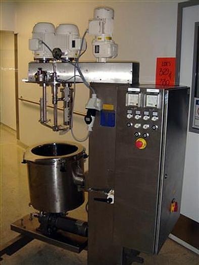 Used Fryma VME-20 25 liter Triple-motion Vacuum Mixer