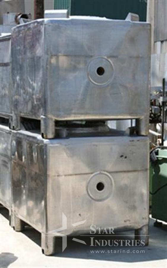 Used 280 gallon s.s. Dry Storage Tank, stackable