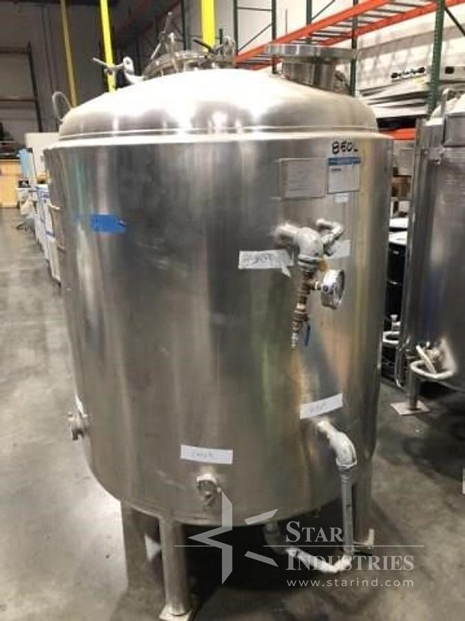 Used 850 liter Mueller S.S. Jacketed Tank