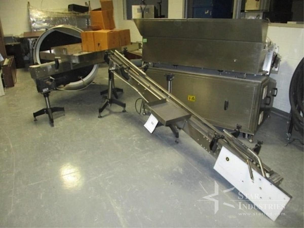 Used Pharma Pack PSX-20 Sorting Machine w/ conveyor and turntable