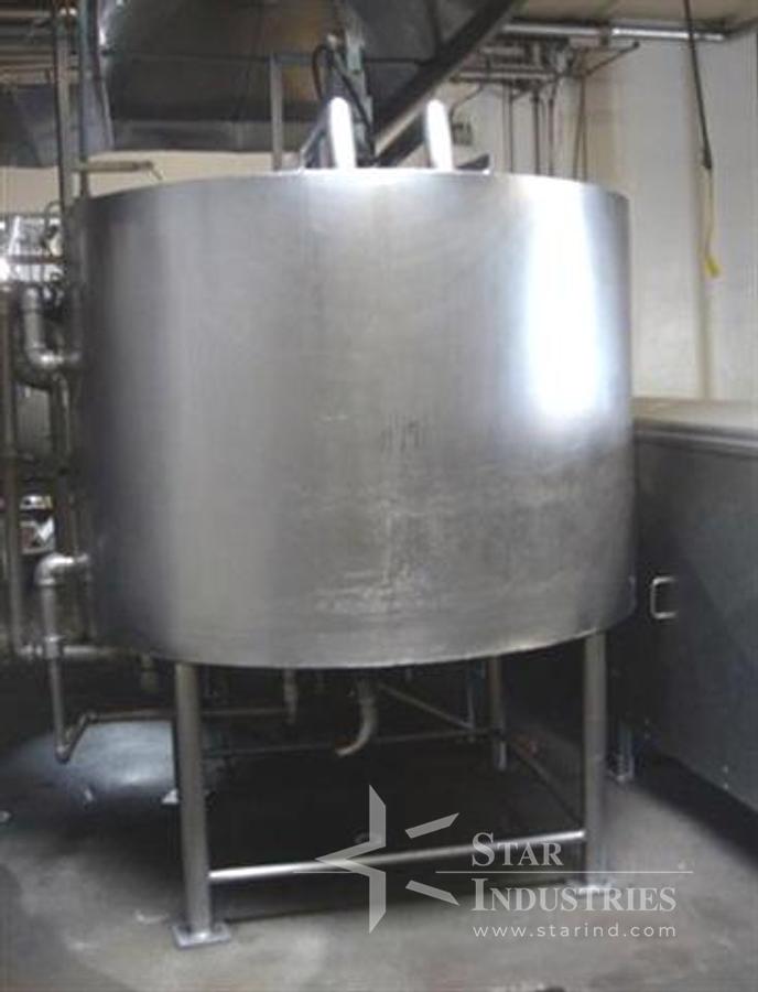 Used 700 gallon Walker MDI P2-CR-SP jacketed single motion scrape Tank