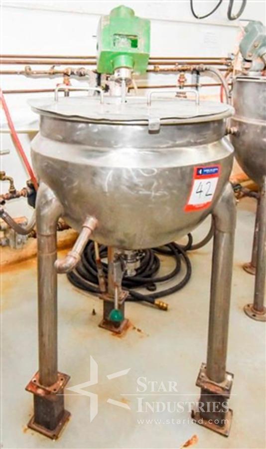Used Hamilton 20 gallon stainless steel jacketed kettle