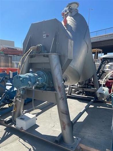 Used 75 c.f. Patterson-Kelley S.S. Twin Shell Blender w/ Liquids-Solids Bar