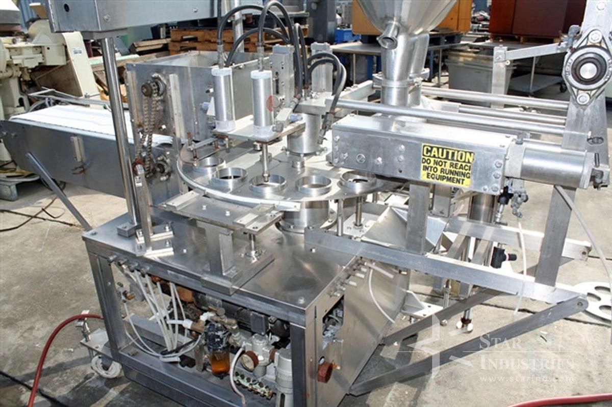 Used Autoprod Twin Piston Filler/Capper, Model RO-A7