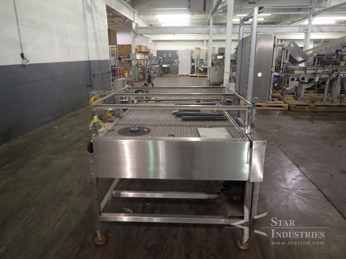 Used 48" x 66" S.S. Accumulating Table