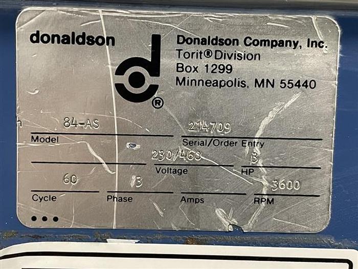 Used 150 Sq Ft Torit Dust Collector, Model 84-AS