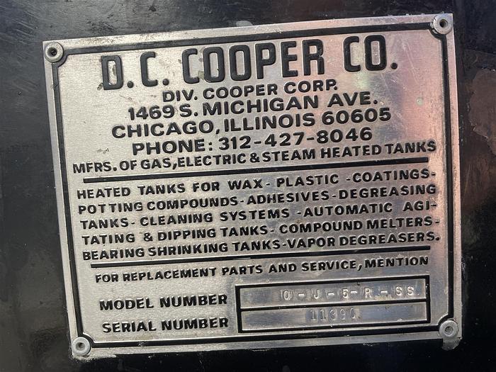 Used D.C. Cooper Wax Melter