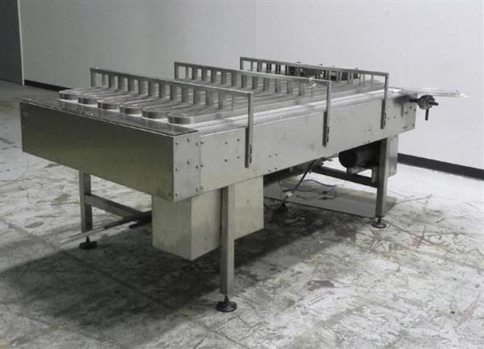 Used 40" x 7' Frame Multi-Lane accumulation conveyor