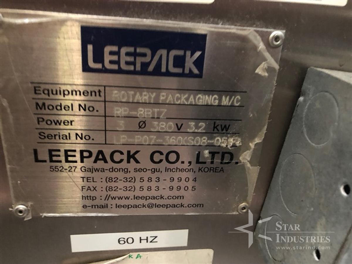 Used Leepack Rotary Packaging System. Model RP-8BTZ