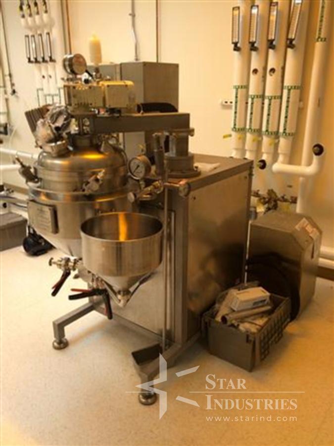 Used Koruma DISHO S100/45 Mixing Kettle w/ Nano DeBEE Homogenizer
