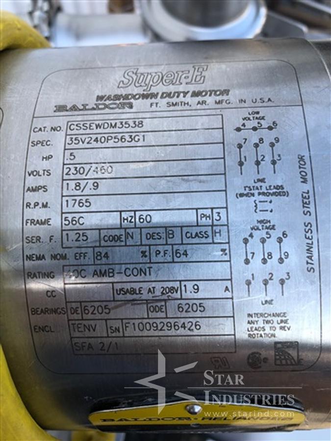 Used ITT Industries 40 Gallon Stainless Steel Reactor