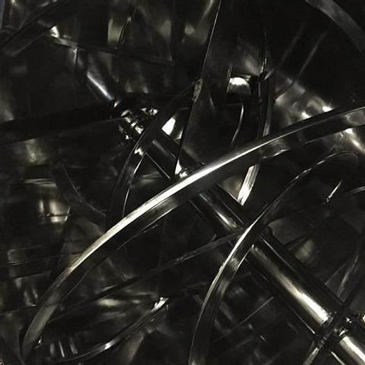 Used 400 Cu Ft Aaron Process Ribbon Blender, S/S, 75 Hp