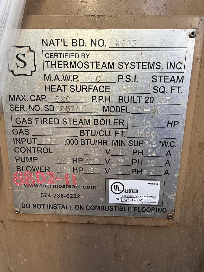 Used Industrial Steamer