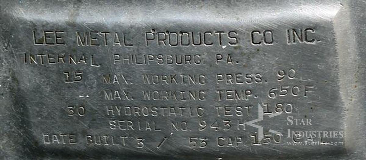 Used 150 gallon Lee s.s. Jacketed Kettle