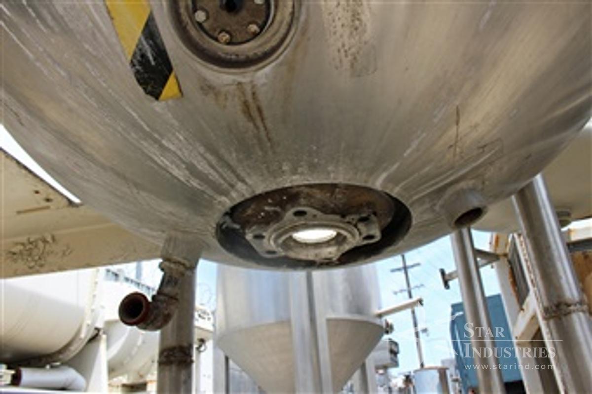 Used Pardo & Sons 500 Gal Agi Jacketed Vacuum Tank