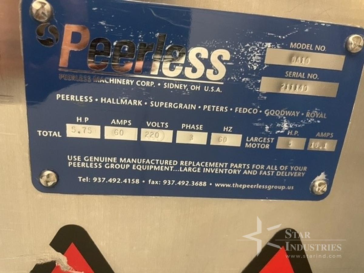 Used Peerless 10 cu. ft. Double Sigma Tilt Bowl Dough Mixer Model DA10