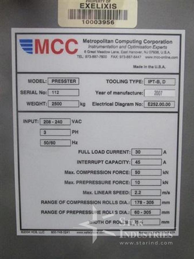 Used VECTOR TF-3012 ROLLER COMPACTOR             #2881